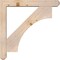 Ekena Millwork Westlake Craftsman Smooth Bracket w/ Offset Brace, Douglas Fir, 5 1/2"W x 34"D x 34"H BKT0604X34X34WTL04SDF - alternate 3